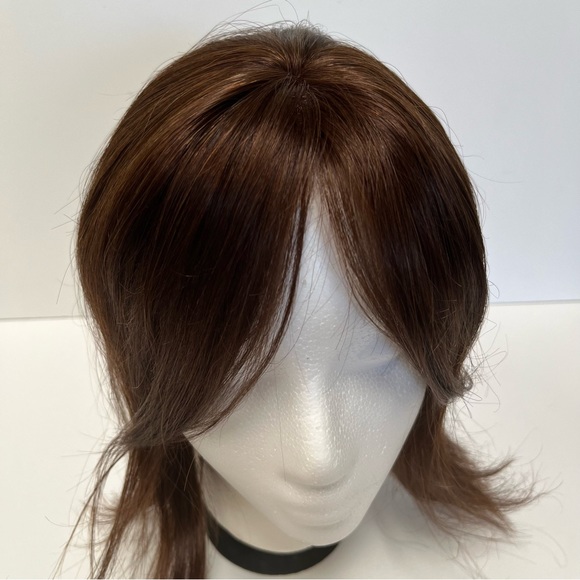 Remy Human Hair Clip-on Bangs Top Piece - Picture 6 of 16
